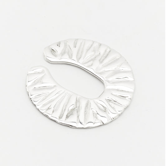 Silver earcuff dissolving shape poetic jewelry AROE - Unique handcrafted silver ear cuff – statement jewellery by AROE.

