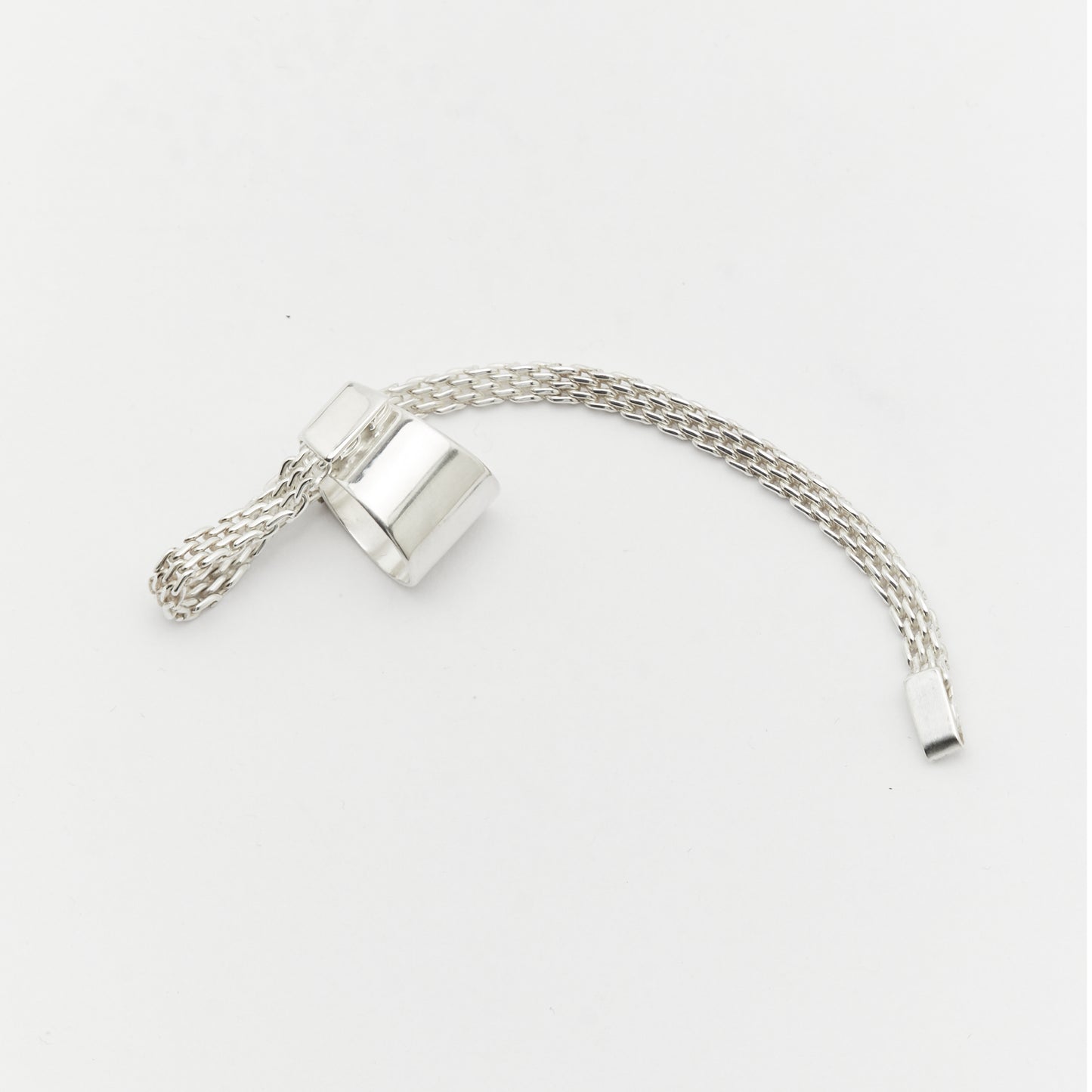 Minimalist silver ear cuff no meaning design poetic jewelry AROE - Unique handcrafted silver ear cuff – statement jewellery by AROE.