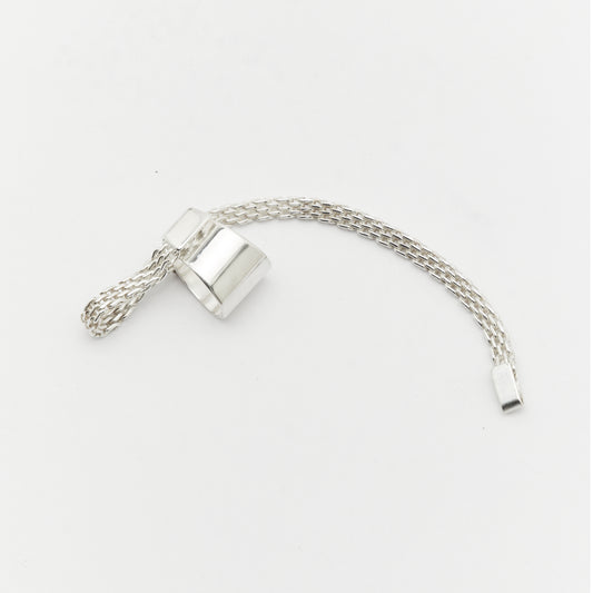 Minimalist silver ear cuff no meaning design poetic jewelry AROE - Unique handcrafted silver ear cuff – statement jewellery by AROE.