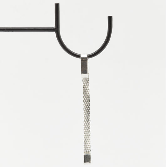 Woven and polished sterling silver ear cuff – No Justification statement jewellery by AROE