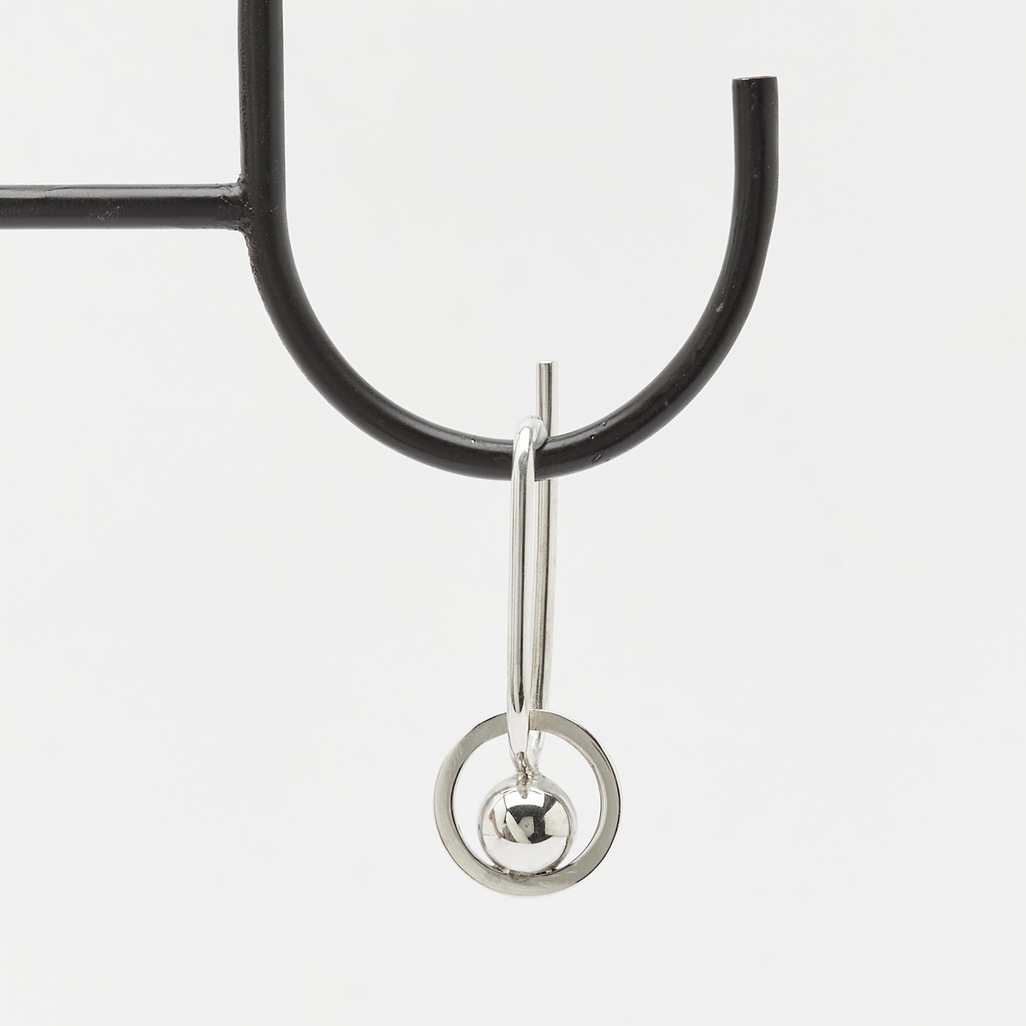 the remember it silver ear cuff from a front view - Unique handcrafted silver ear cuff – statement jewellery by AROE.