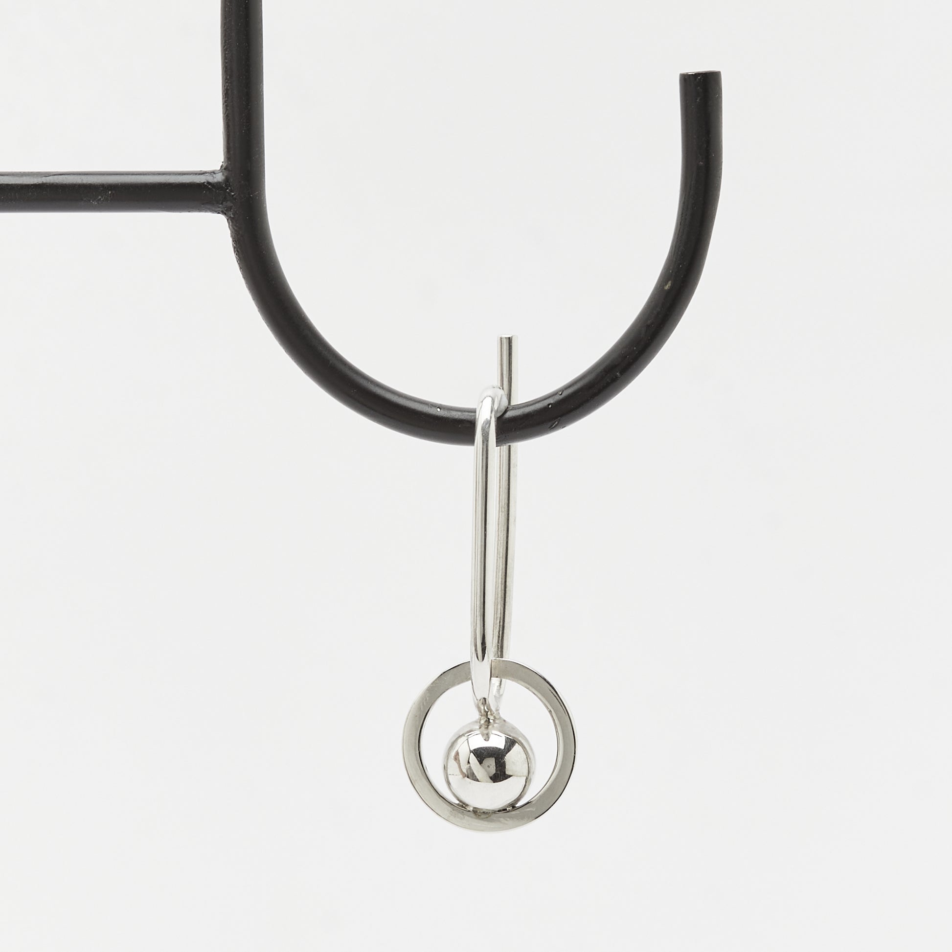 the remember it silver ear cuff from a front view - Unique handcrafted silver ear cuff – statement jewellery by AROE.