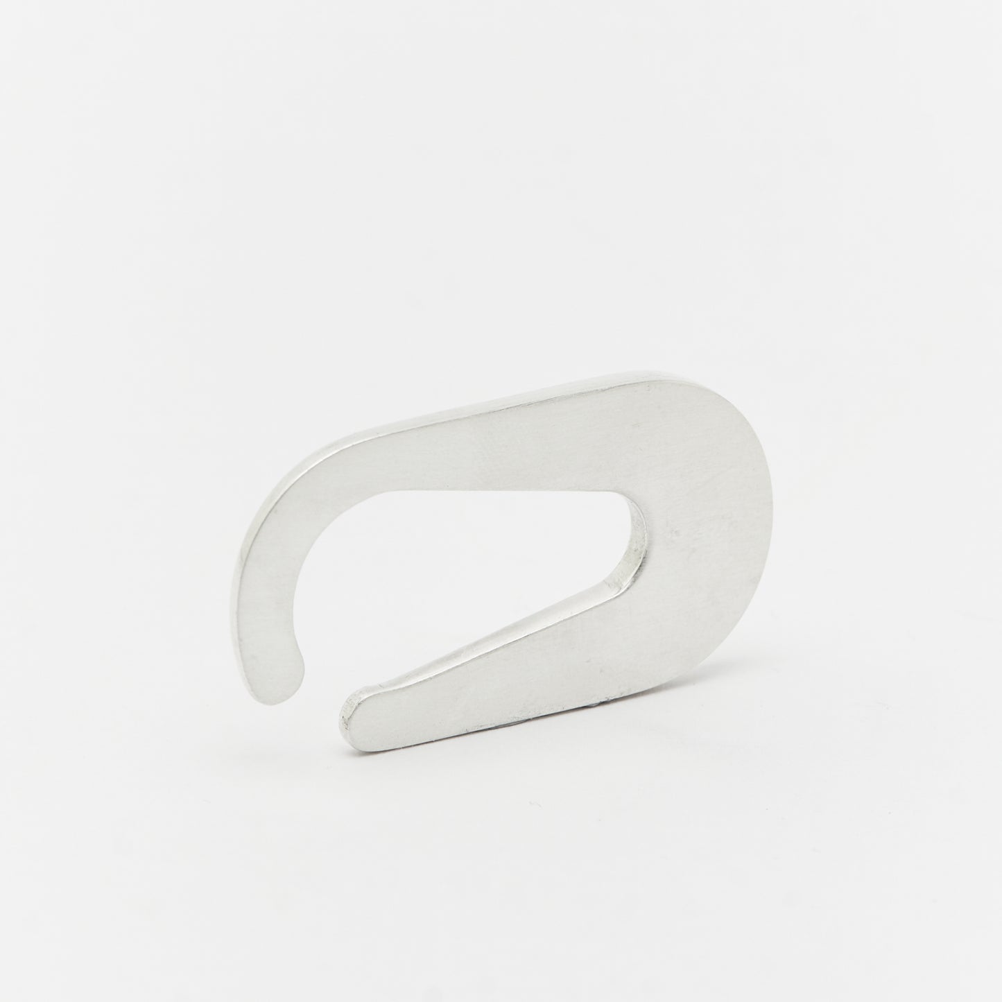 Minimalist sculptural earcuff quiet design silver - Unique handcrafted silver ear cuff – statement jewellery by AROE.
